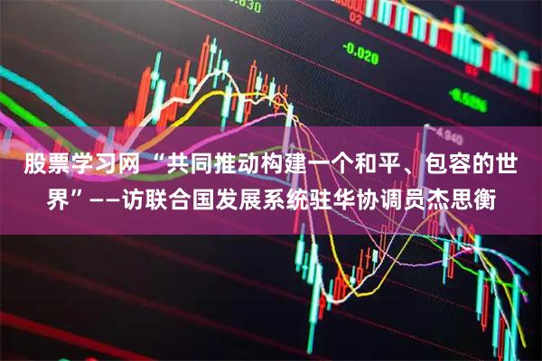 股票学习网 “共同推动构建一个和平、包容的世界”——访联合国发展系统驻华协调员杰思衡